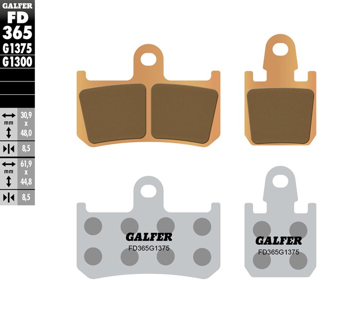 Klocki hamulcowe KH442/4 SPIEK METALICZNY SPORT Galfer | FD365G1375
