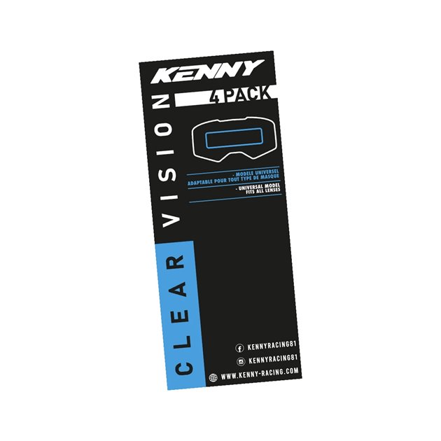 Folia uniwersalna ochronna do gogli Vision Universel (50MM X150MM) (Pack 4) Kenny Racing | 251-0702016