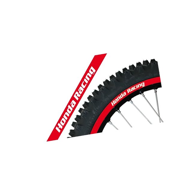 Komplet naklejek na felgi Honda Racing, czerwone Blackbird | E5068R/60