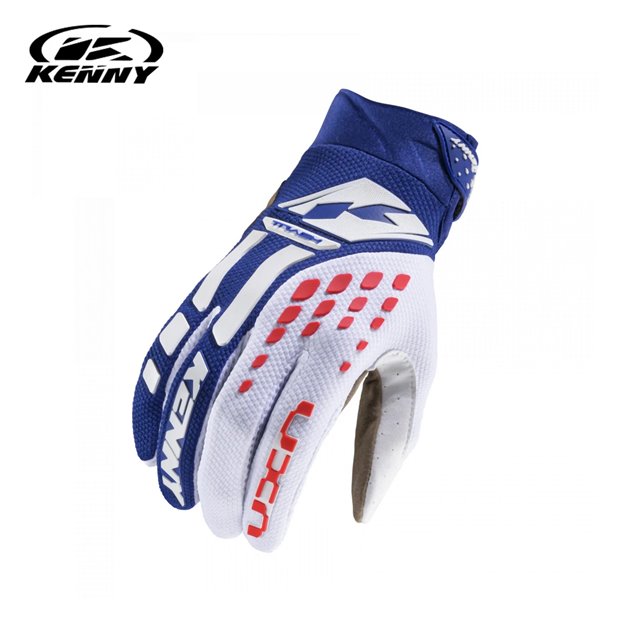 Rękawice Cross/Enduro Track Navy/Red/Biały Rozmiar M Kenny Racing | 251-2803011-0928