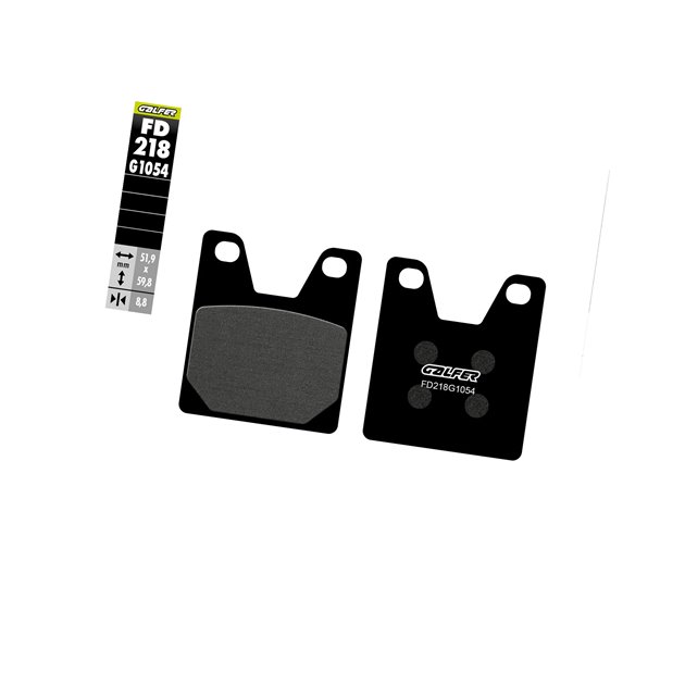 GALFER KLOCKI HAMULCOWE KH267 PÓŁMETALICZNE YAMAHA R1 1998-2000; XJR 1300 2000 TYŁ