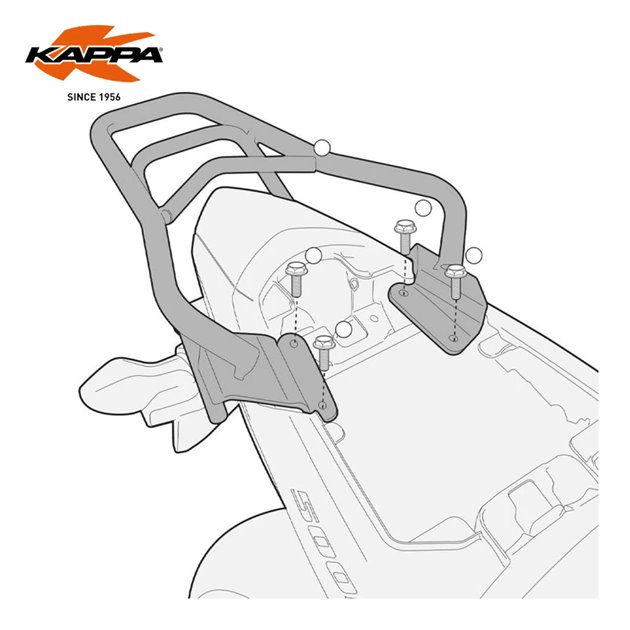 Stelaż kufra centralnego bez płyty Honda CB 500F, CBR 500R Kappa | KR1119
