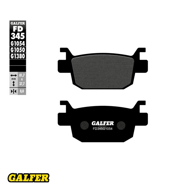GALFER KLOCKI HAMULCOWE KH415 PÓŁMETALICZNE