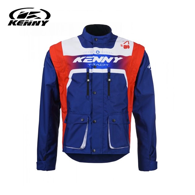 Kenny Racing Kurtka Adventure/Enduro Track Patriot Czerwony/Niebieski/Biały Fluo M | 251-3704010-5528