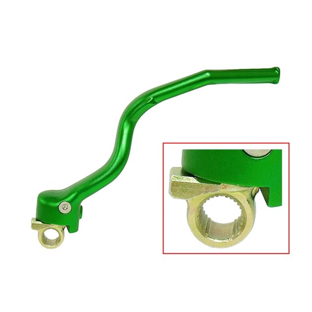 Dźwignia startera (kopka) Kawasaki KXF 250 aluminiowa (13064-0067) zielony Psychic | MX-08953GN