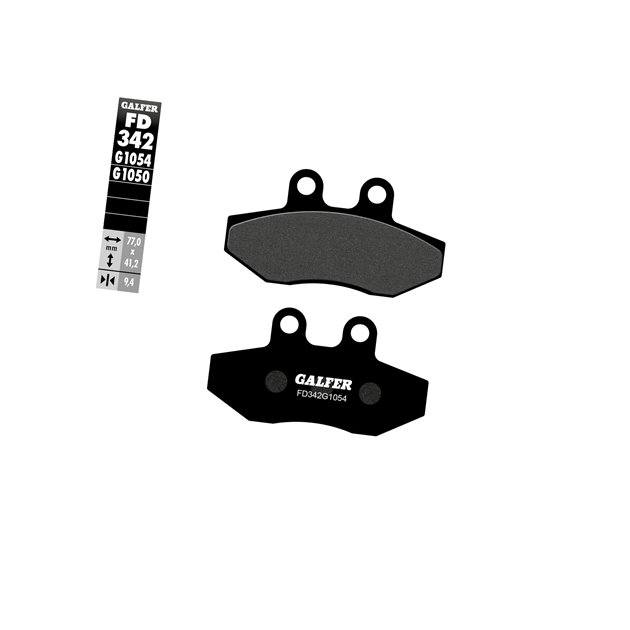 GALFER KLOCKI HAMULCOWE KH393 PÓŁMETALICZNE SKUTERY YAMAHA/ MBK