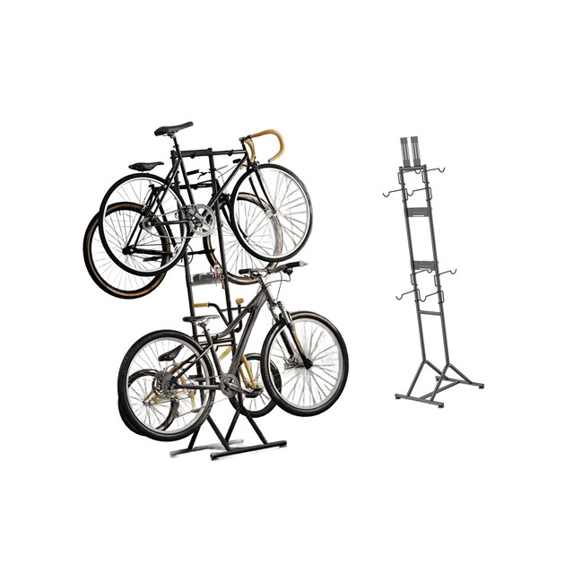 Stojak rowerowy na 4 rowery wolnostojący czarny BikeTec | BT0092BL