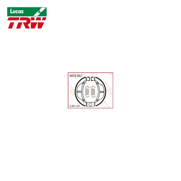 Szczęki hamulcowe (90X20MM) (K715) TRW | MCS857