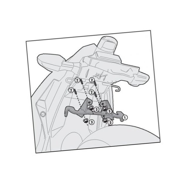 Adapter stelaża bocznego Kappa | 4108KIT