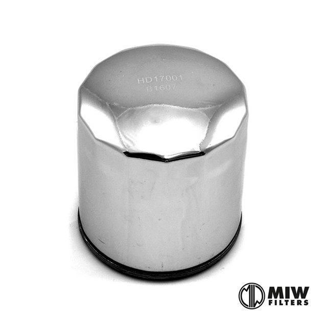 MIW (MEIWA) FILTR OLEJU HARLEY-DAVIDSON V-ROD (CHROMOWANY) (HF174C) (50)