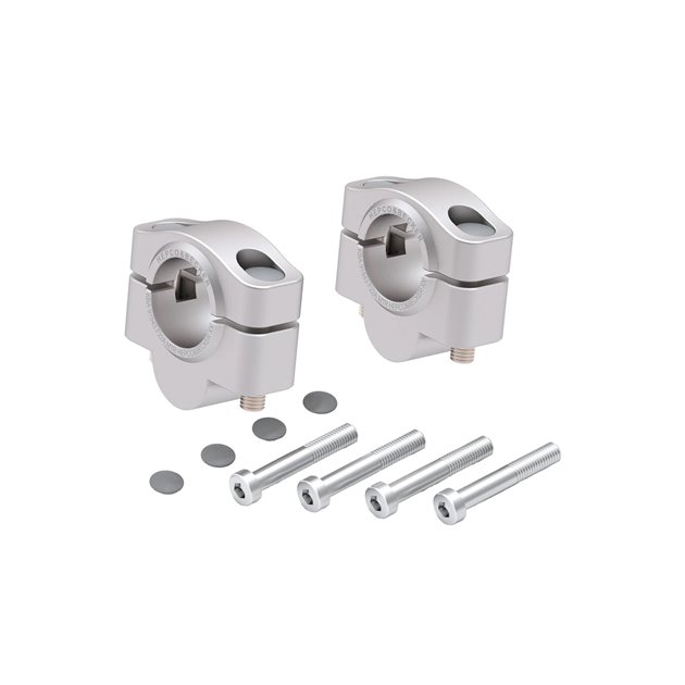 Podwyższenie kierownicy 20 mm srebrne Honda XL 750 Transalp 2025-2026- Hepco & Becker | 42309556 20 09