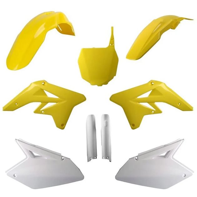 Zestaw plastików Body Kit Polisport żółty biały | 91423