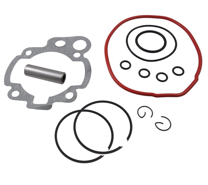 Cylinder i głowica Moretti do motoroweru 2T 80cc AM6 żółte