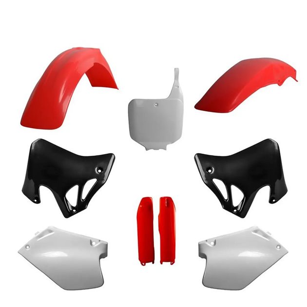 Zestaw plastików Body Kit Polisport czerwono-biały | 91507
