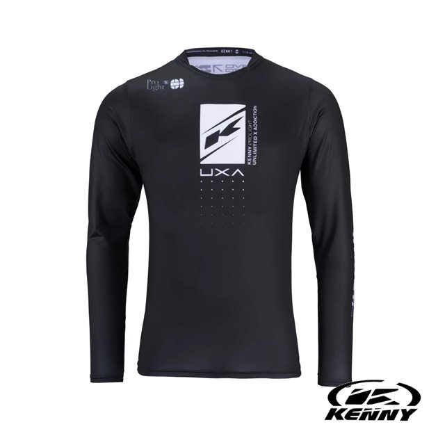 Kenny Racing Koszulka Rowerowa MTB Prolight Black Czarny/Biały XL | 242-3004042-5709