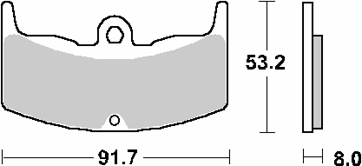 Klocki hamulcowe KH80 STREET CERAMIC KOLOR CZARNY