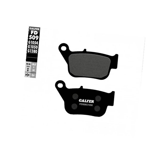 GALFER KLOCKI HAMULCOWE KH678 PÓŁMETALICZNE YAMAHA YP 250R X-MAX 2014-2017