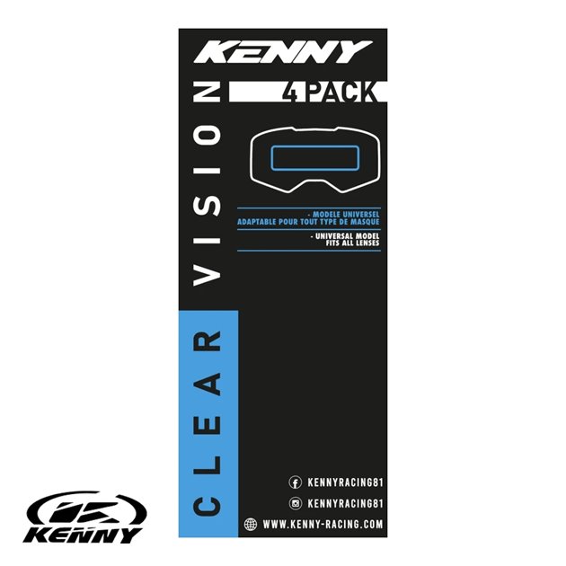 Folia uniwersalna ochronna do gogli Vision Universel (50MM X150MM) (Pack 4) Kenny Racing | 251-0702016
