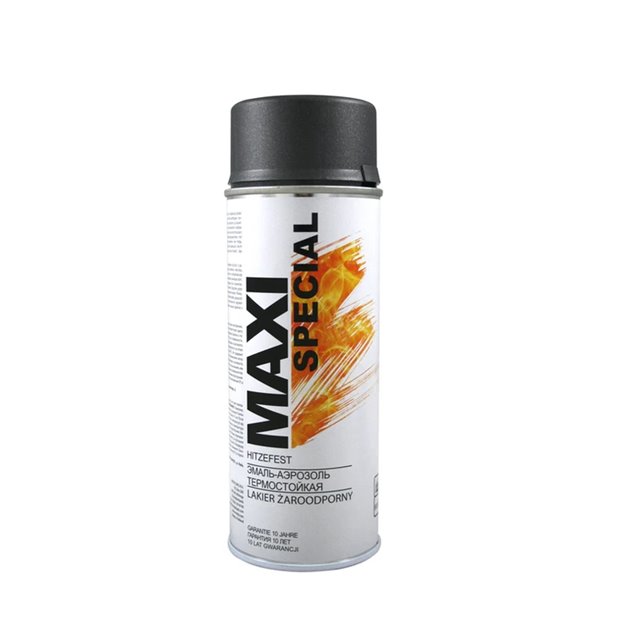 Maxi Color farba w sprayu żaroodporny Czarny 400ml PROMX | PR160
