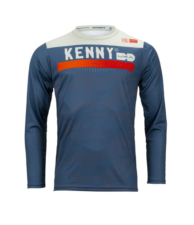 Koszulka rowerowa MTB Elite Camo Blue niebieski/biały S Kenny Racing | 232-3004040-5402