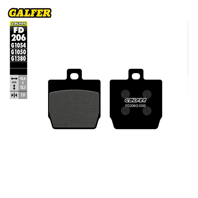 GALFER KLOCKI HAMULCOWE KH268 PÓŁMETALICZNE SCOOTER