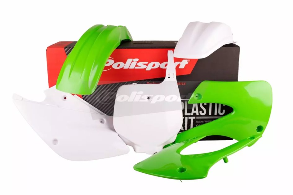 Zestaw plastików Body Kit Polisport zielony biały | 90541