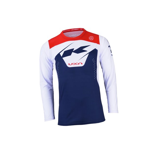 Koszulka rowerowa MTB Elite Navy niebieski/biały / czerwony L Kenny Racing | 242-3004040-5620
