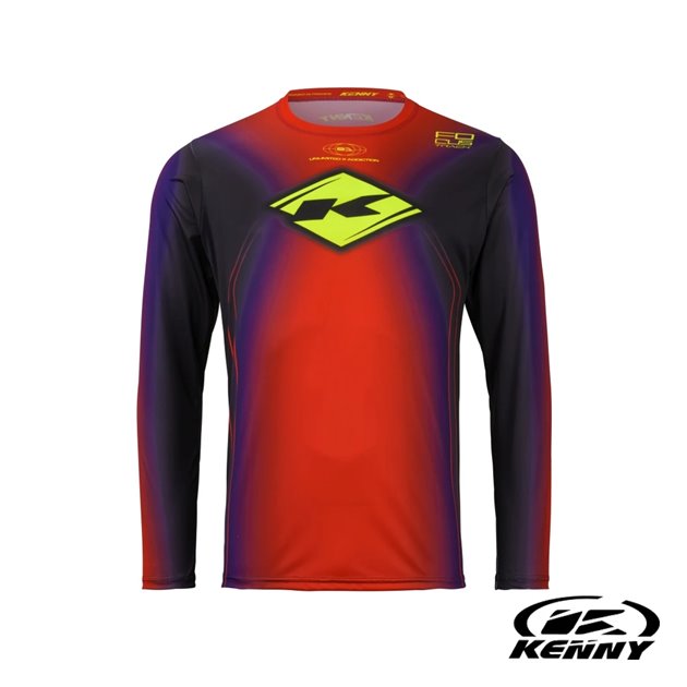 Koszulka Cross/Enduro Dziecięca Track Focus Red Czerwony XXXXS (3/4 lata) Kenny Racing | 261-3403022-5027