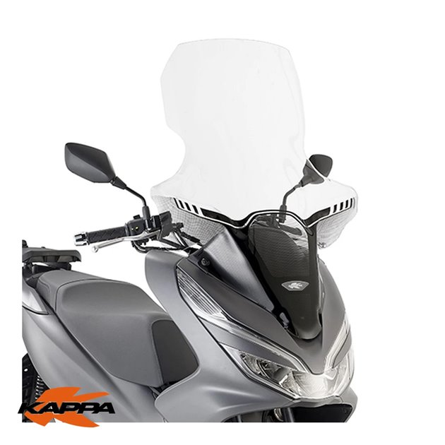 Szyba akcesoryjna Honda PCX 125 85x63cm przeźroczysta Kappa | 1163DTK