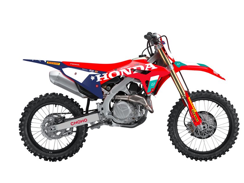 Komplet naklejek (oklein) Honda CRF 250R/450R REPLICA TEAM HRC 25 BLACKBIRD | E2148R25