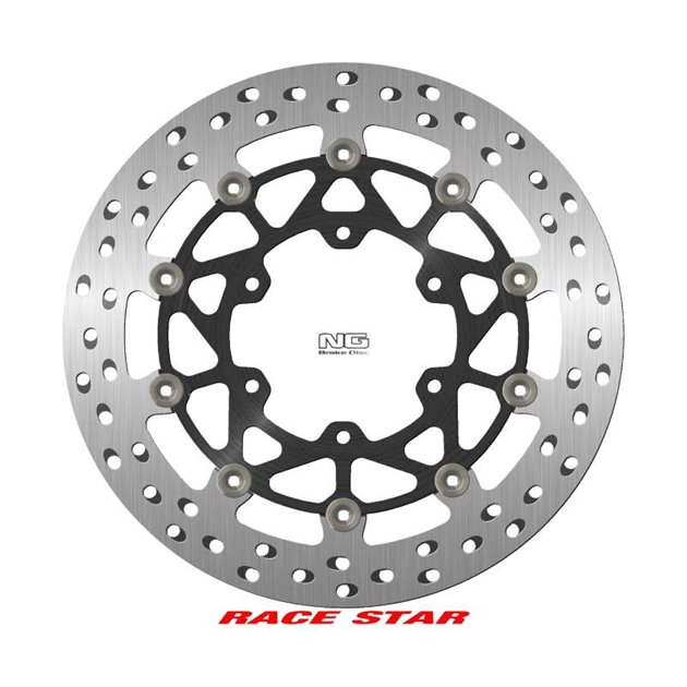 Tarcza hamulcowa (przód) RACE STAR PREMIUM SUZUKI GSX-R 1000 '17-'22 (320X102X5MM) (6X8,25MM) PŁYWAJĄCA (ŚRODEK ALUMINIOWY, POLEPSZONE CHŁODZENIE) NG