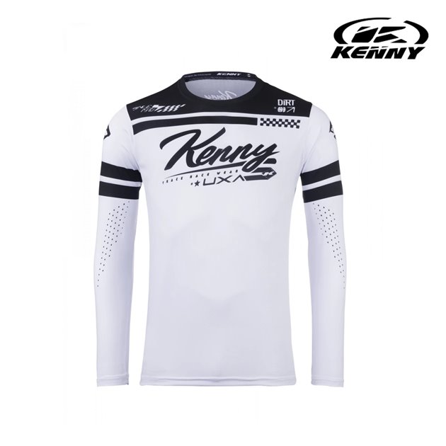 Koszulka Cross/Enduro Kenny Racing Track Dirt White Biały/Czarny XL | 251-3403011-5700