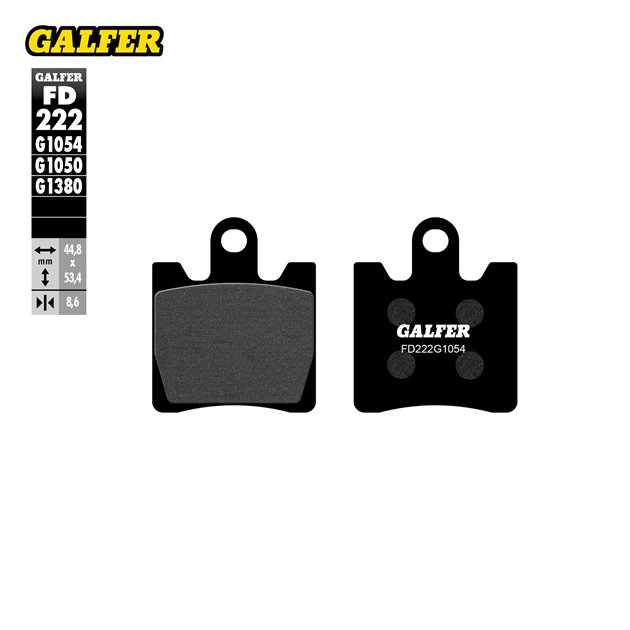 GALFER KLOCKI HAMULCOWE KH283 PÓŁMETALICZNE SUZUKI AN 250/400