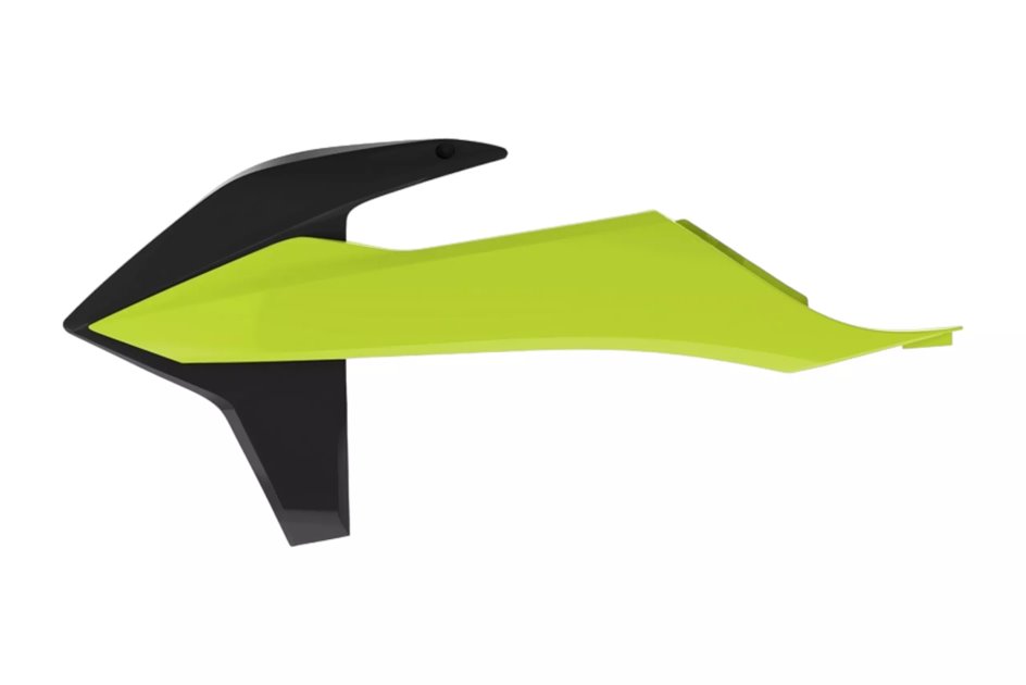 Komplet osłon chłodnicy Polisport czarny żółty fluorescencyjny | 8422100005