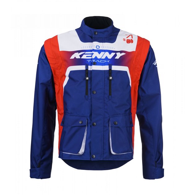 Kenny Racing Kurtka Adventure/Enduro Track Patriot Czerwony/Niebieski/Biały Fluo M | 251-3704010-5528
