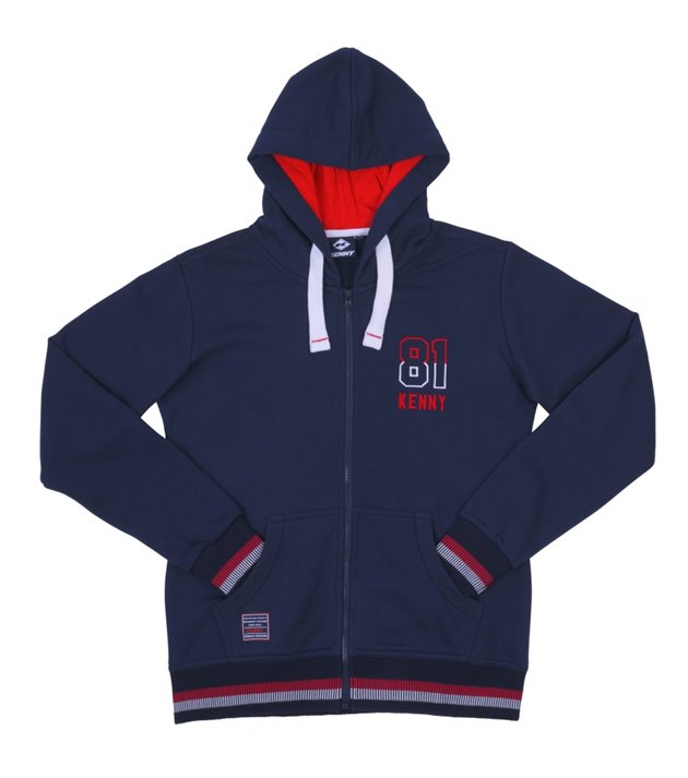 Bluza z Kapturem Damska Suzuka Niebieski/Czerwony M Kenny Racing | 261-4701010-55