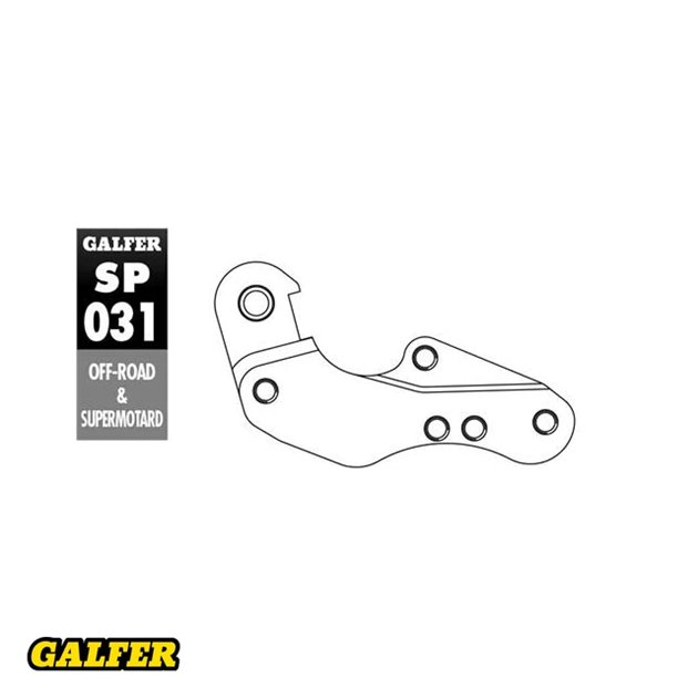 GALFER ADAPTER TARCZY HAMULCOWEJ 260MM YAMAHA WR/YZ 125 `01-07 YZF 250/426/450 2001-07 WRF 250/426/450 00-15