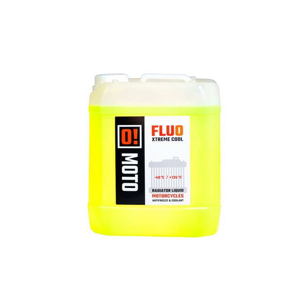 PŁYN DO CHŁODNIC 10L O! FLUO XTREME COOL +135 GOTOWY DO UŻYCIA  (OLE-003) (-40 DO +135) OMOTO