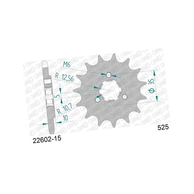 Zębatka przednia 15 Suzuki DR 650 SE, XF 650 ŁAŃC. 520 AFAM | 22602-15