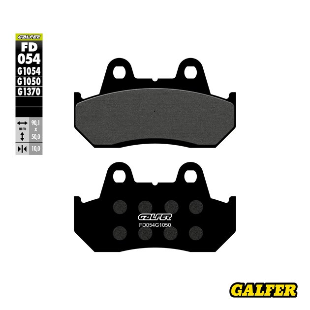 GALFER KLOCKI HAMULCOWE KH069 PÓŁMETALICZNE (SCOOTER)