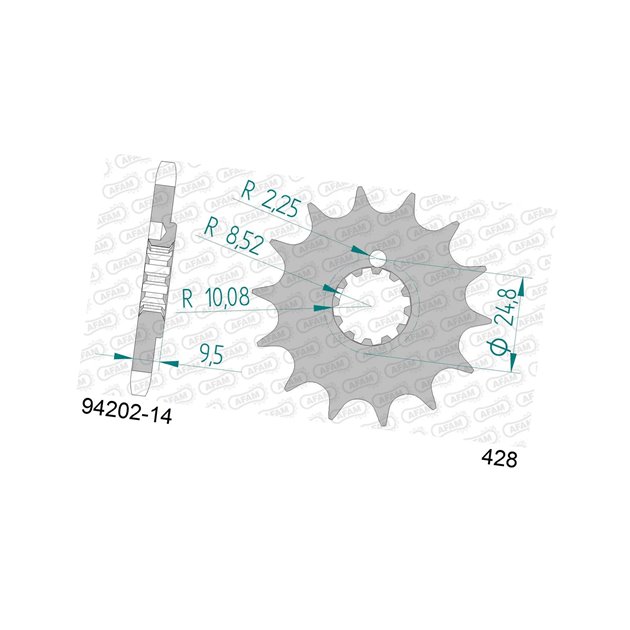 Zębatka przednia 14 KTM SX 85 (+1) ŁAŃC. 428 AFAM | 94202-14