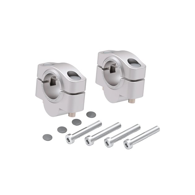 Podwyższenie kierownicy Kawasaki Z 900 RS / Café / RS SE 2018 - 2025, 20 mm srebrne Hepco & Becker | 42302533 20 09