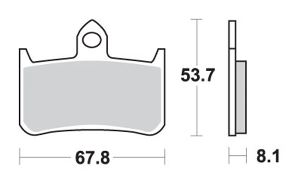 Klocki hamulcowe KH187 STREET EXCEL SINTER HONDA RS 250R '91-'92, RVF 400RR '90-'96 KOLOR ZŁOTY