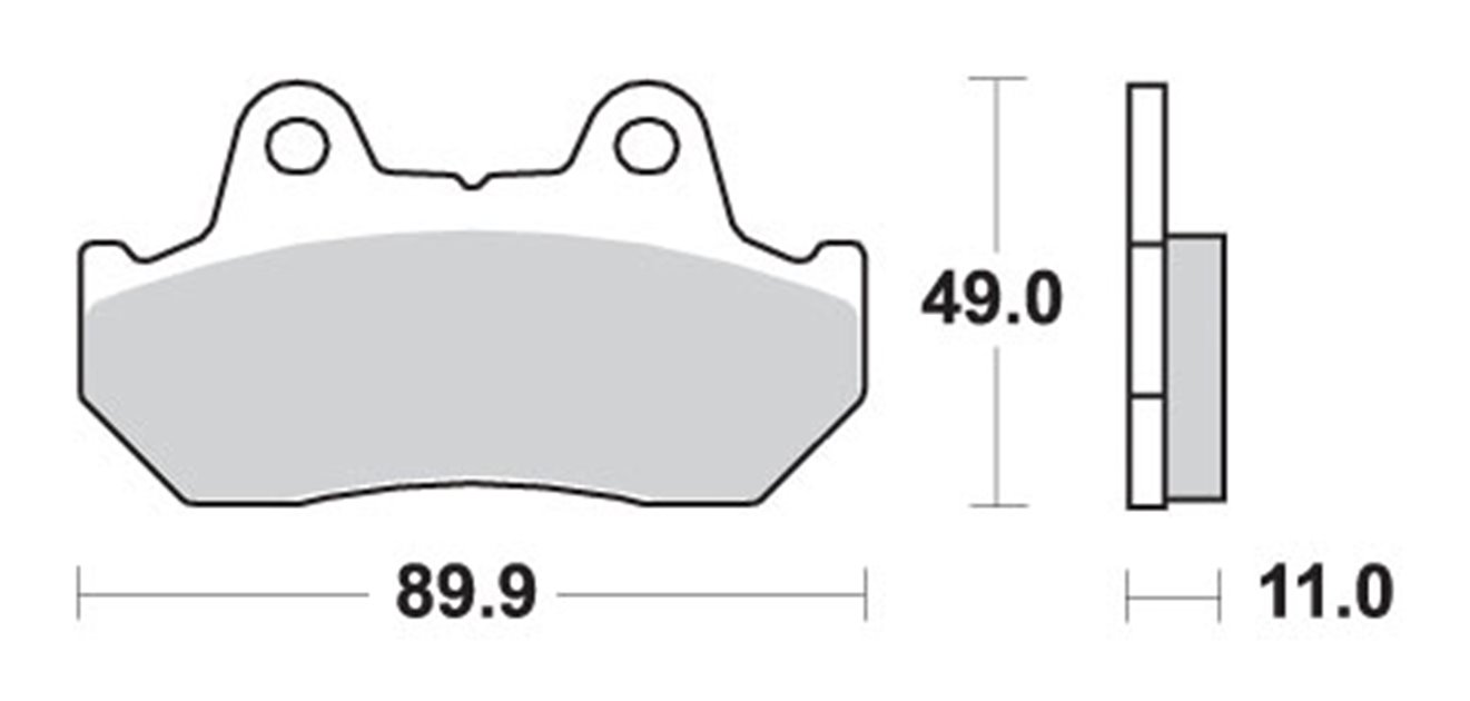 Klocki hamulcowe KH69/3 STREET CERAMIC KOLOR CZARNY