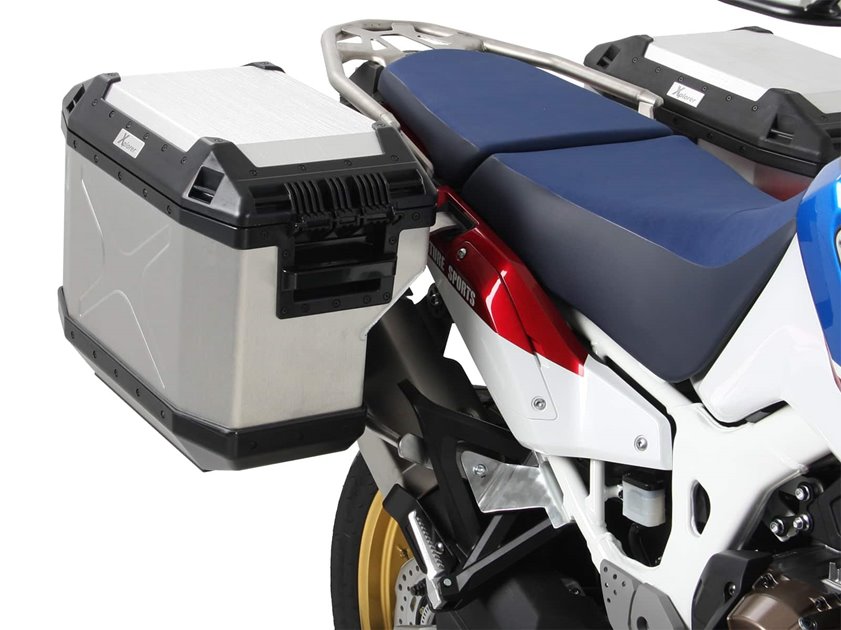 Stelaż kufrów bocznych XplorerCutout + kufry Xplorer Honda CRF 1000L Africa Twin 2018-2019 Hepco Becker | 6519512 00 22-00-40