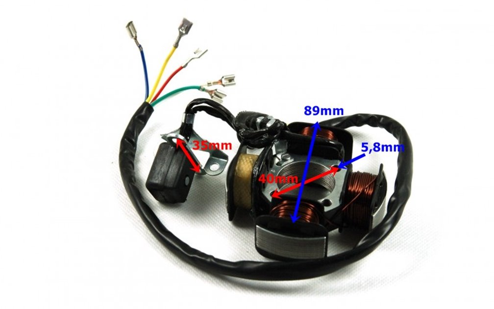 Stator, stojan, iskrownik alternatora do motoroweru Zetka 50