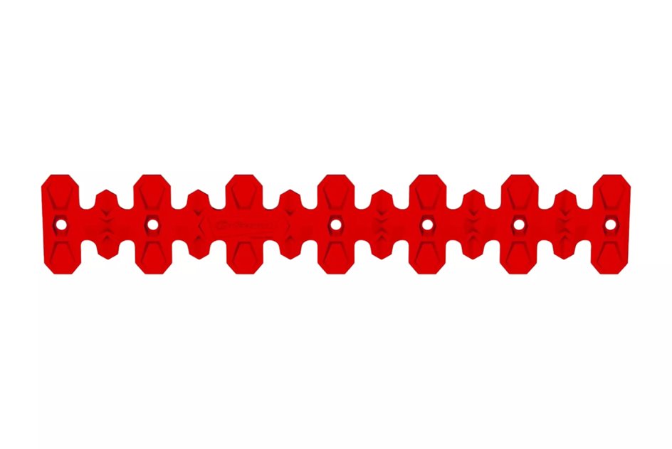 Osłona kolektora wydechu długa 40 cm Polisport czerwony | 8483800004