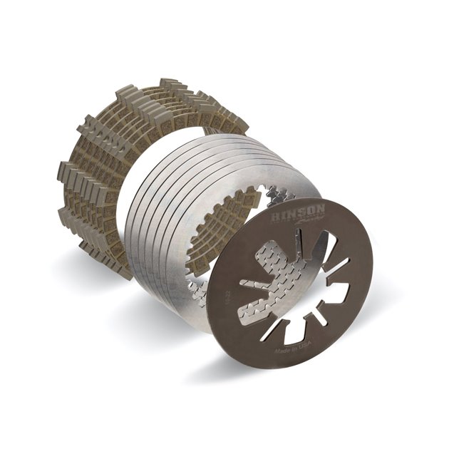 HINSON ZESTAW TARCZE SPRZĘGŁOWE Z PRZEKŁADKAMI I SPRĘŻYNĄ KAWASAKI KX 450 2021-2026; KX 450SR 2022-2026; KX 450X 2021-2026