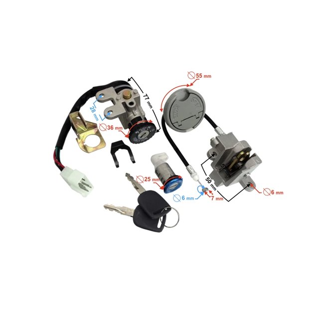 Stacyjka do skutera GY6 139QMB, 139QMA Barton 21 1