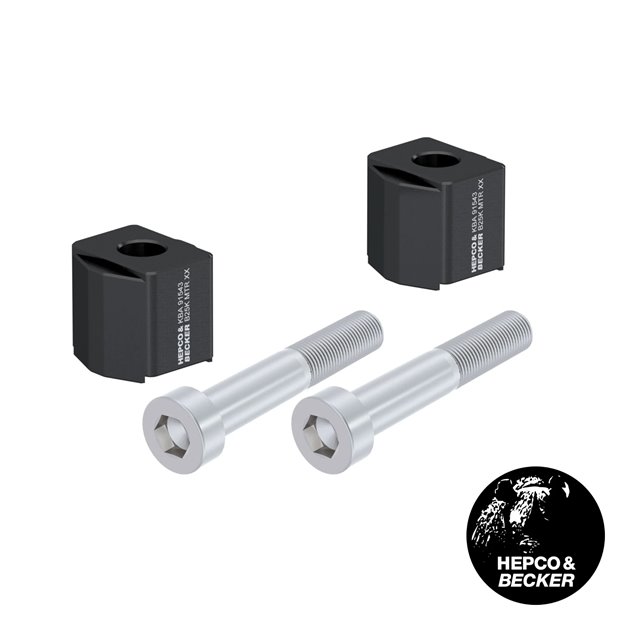 Podwyższenie kierownicy 25 mm czarne do KTM 890 SMT 2023-2026 Hepco & Becker | 42357655 25 01